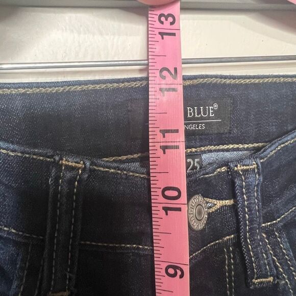 Judy Blue Flare Jeans Blue Sz 1/25 Raw Hem - Picture 3 of 8